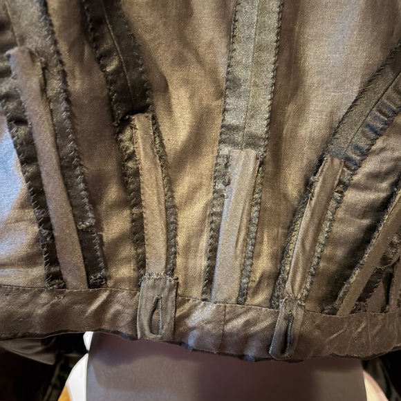 Vintage antique Edwardian 1800s Black Lace Women's Top - Picture 7 of 8